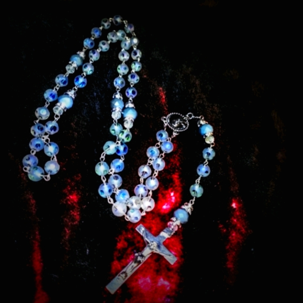 Crystal Rosary hand made
